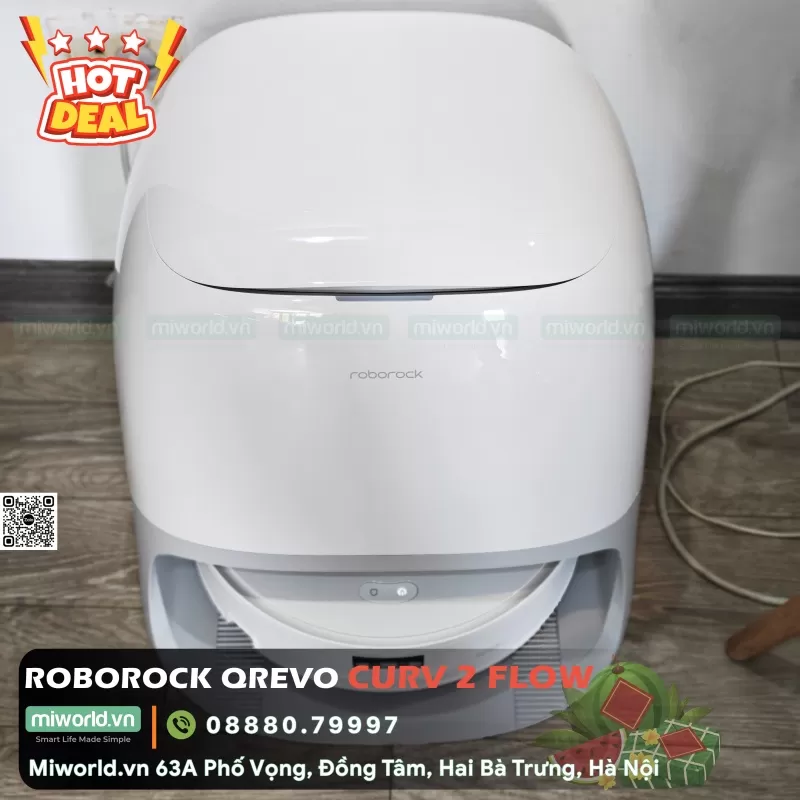 Robot Hút Bụi Lau Nhà Roborock QRevo Curv 2 Flow – Bản Quốc Tế