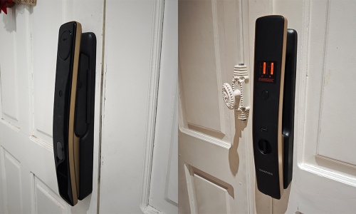 Hình ảnh lắp đặt lên cửa