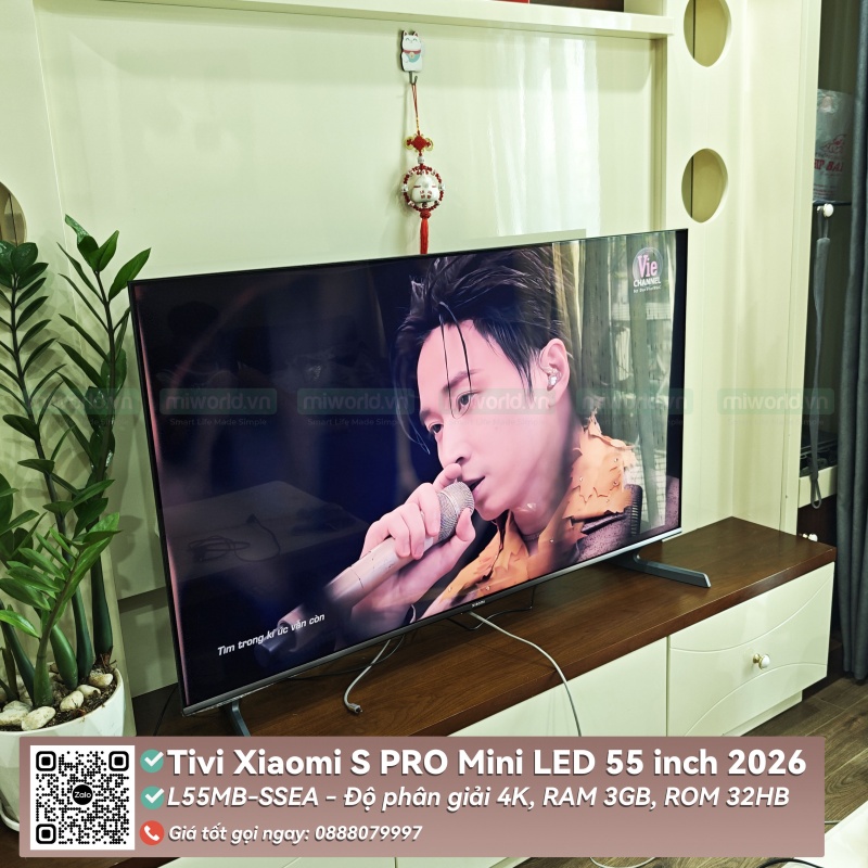 Tivi Xiaomi S PRO Mini LED 55 inch 2026 - Bản Quốc Tế Phân Phối Chính Hãng DGW (L55MB-SSEA)