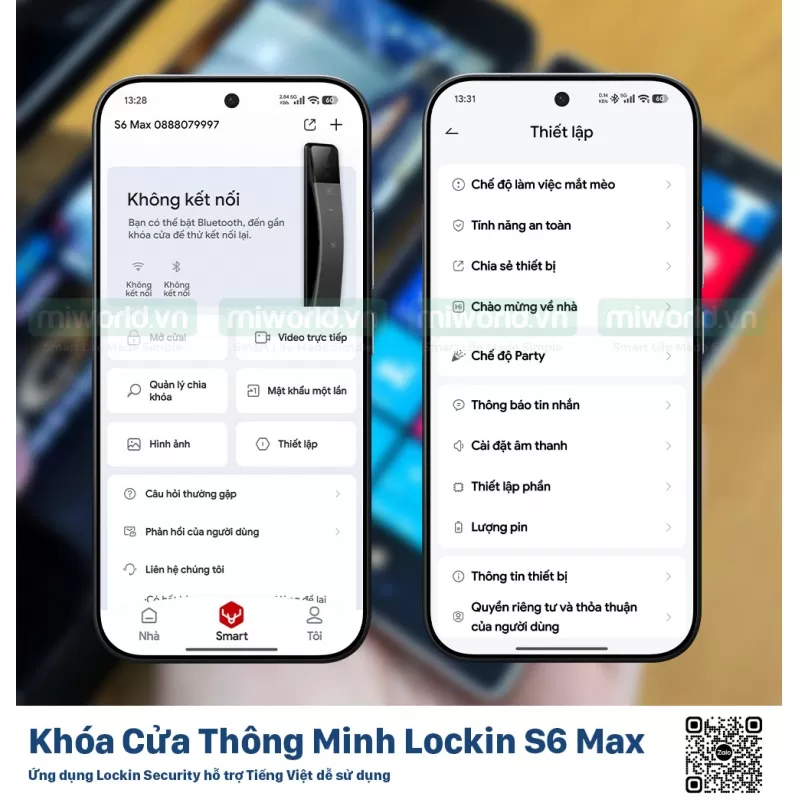 Khóa Cửa Thông Minh Lockin S6 Max – Hàng Phân Phối Chính Hãng
