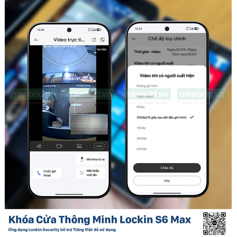 Khóa Cửa Thông Minh Lockin S6 Max – Hàng Phân Phối Chính Hãng