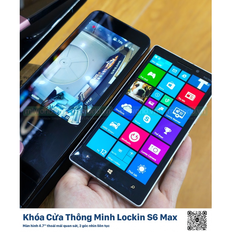 Khóa Cửa Thông Minh Lockin S6 Max – Hàng Phân Phối Chính Hãng