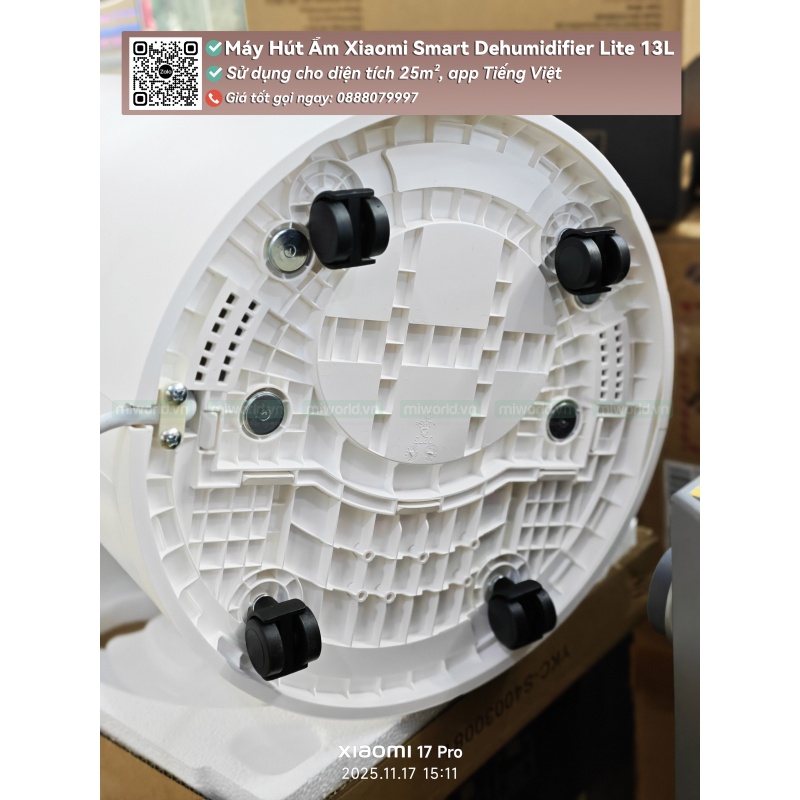 Máy Hút Ẩm Thông Minh Xiaomi Smart Dehumidifier Lite 13L Bản Quốc Tế - Hàng Chính Hãng DGW