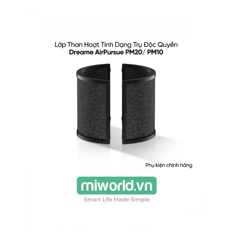 Phụ kiện thay thế dành cho Dreame lớp lọc carbon cho Máy lọc không khí Dreame PM10/PM20