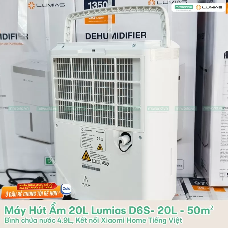 Máy Hút Ẩm 20L Lumias D6S- 20L - 50m²