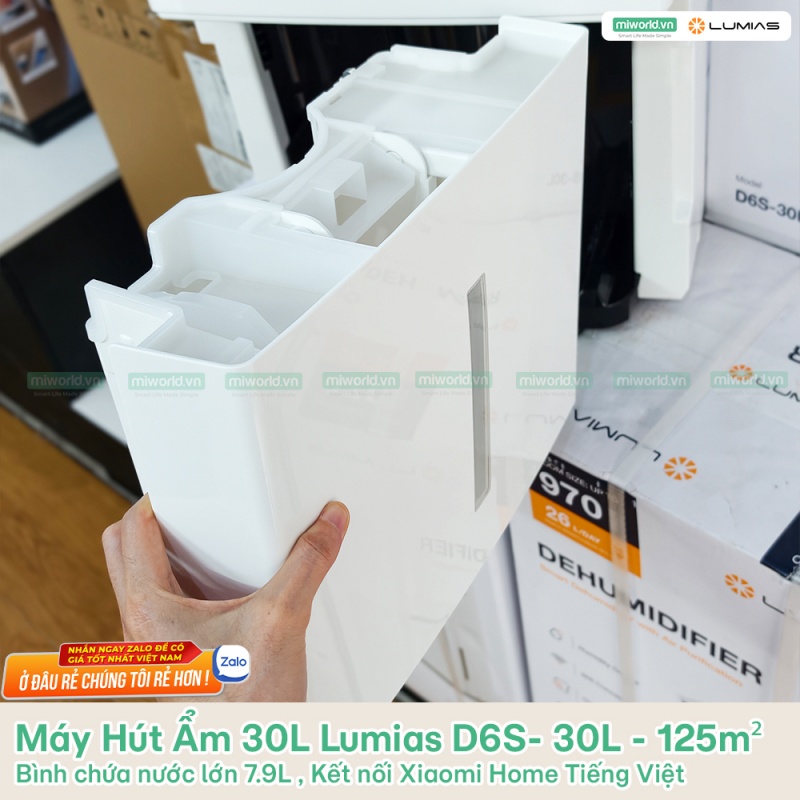 Máy Hút Ẩm 30L Lumias D6S- 30L - 125m²