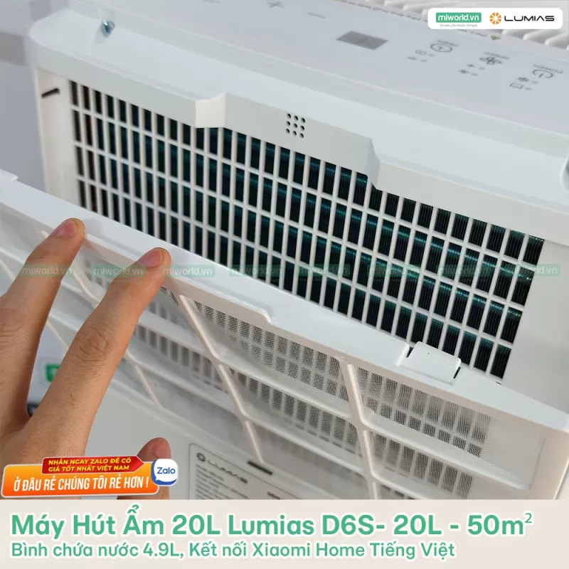 Máy Hút Ẩm 20L Lumias D6S- 20L - 50m²