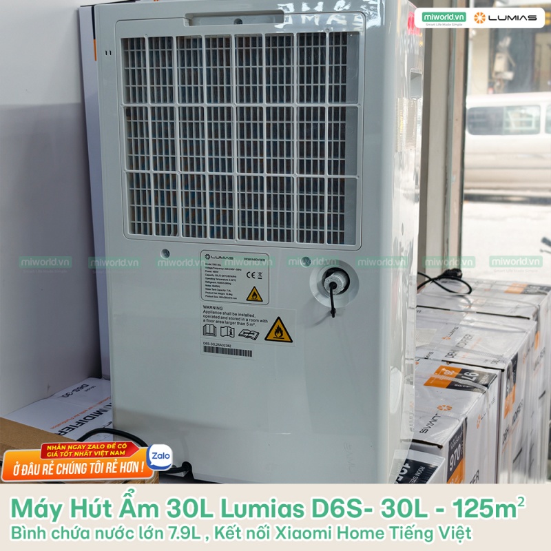 Máy Hút Ẩm 30L Lumias D6S- 30L - 125m²