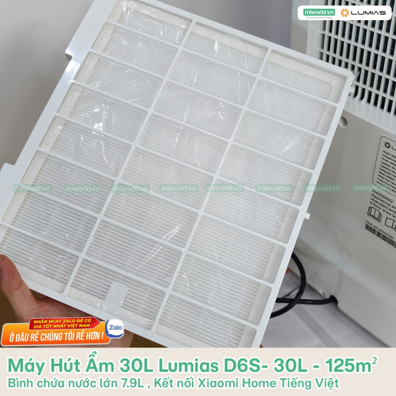 Máy Hút Ẩm 30L Lumias D6S- 30L - 125m²