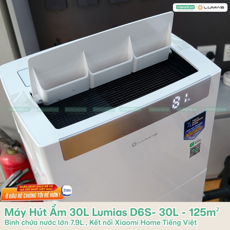 Máy Hút Ẩm 30L Lumias D6S- 30L - 125m²