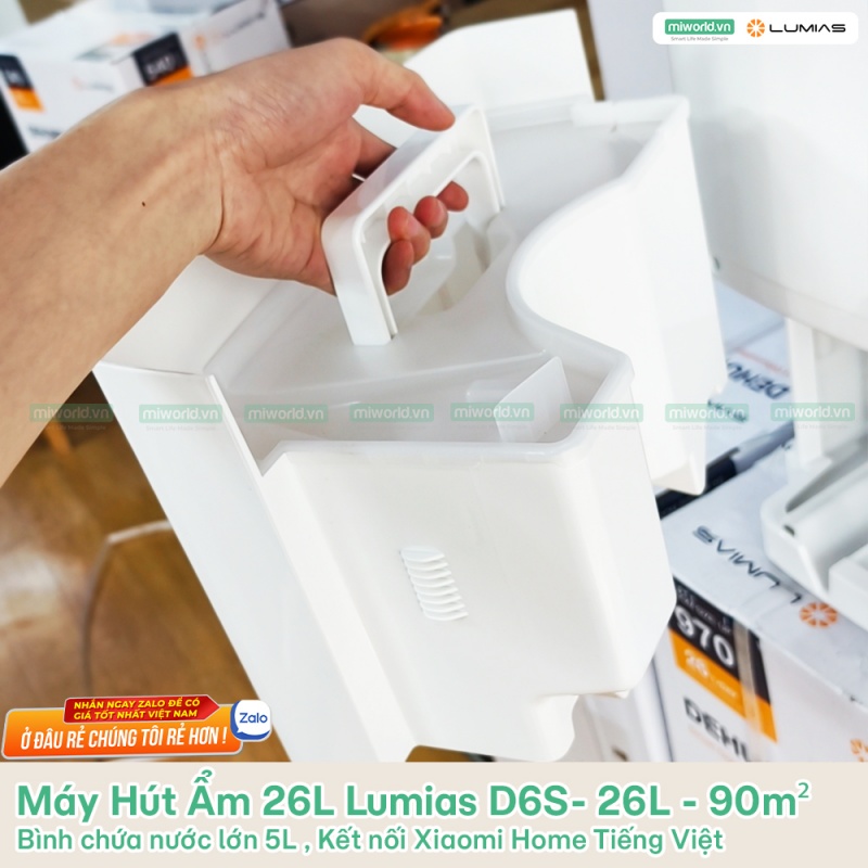 Máy Hút Ẩm 26L Lumias D6S- 26L - 90m²