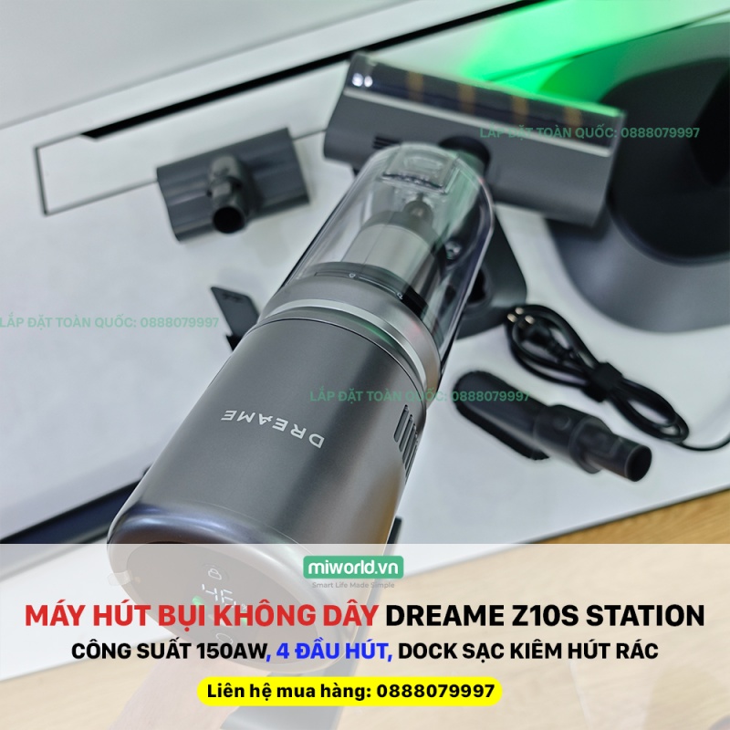 Máy Hút Bụi Không Dây Dreame Z10S Station Tự Động Đổ Bụi