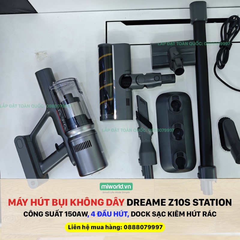 Máy Hút Bụi Không Dây Dreame Z10S Station Tự Động Đổ Bụi