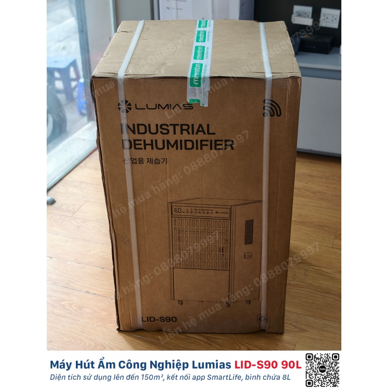 Máy Hút Ẩm Công Nghiệp 90L Lumias LID-S90 - 150m²