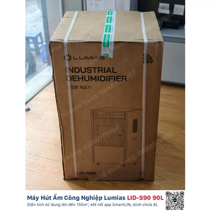 Máy Hút Ẩm Công Nghiệp 90L Lumias LID-S90 - 150m²