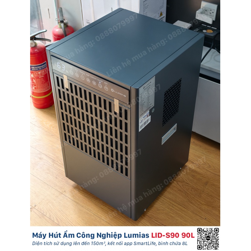 Máy Hút Ẩm Công Nghiệp 90L Lumias LID-S90 - 150m²