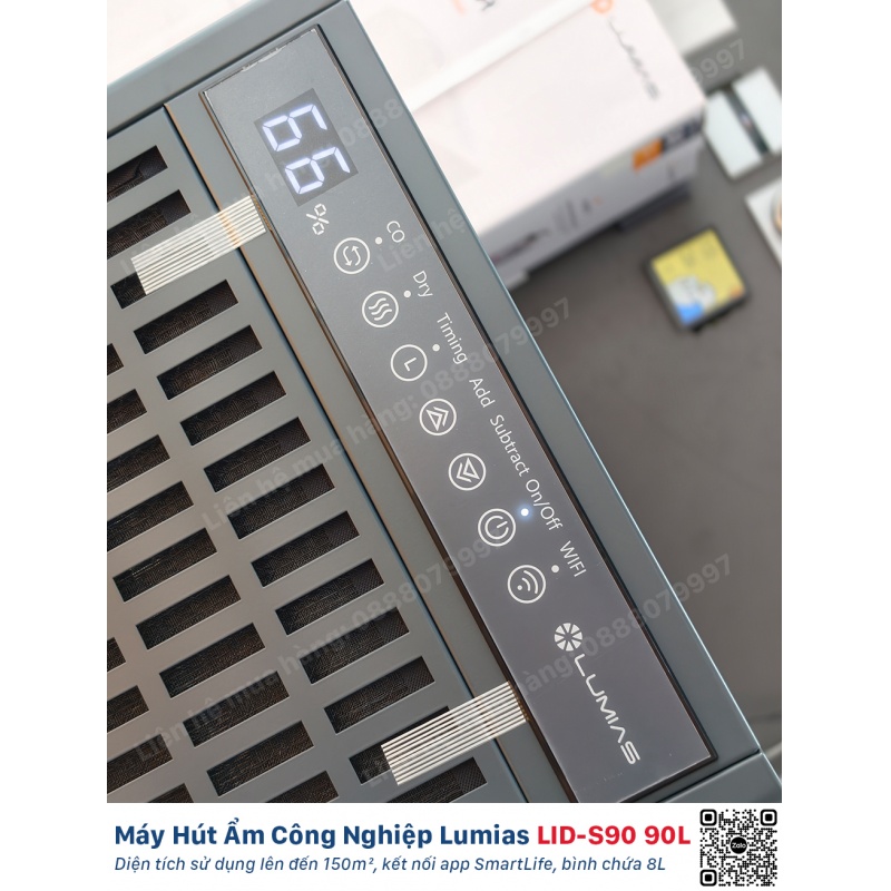 Máy Hút Ẩm Công Nghiệp 90L Lumias LID-S90 - 150m²