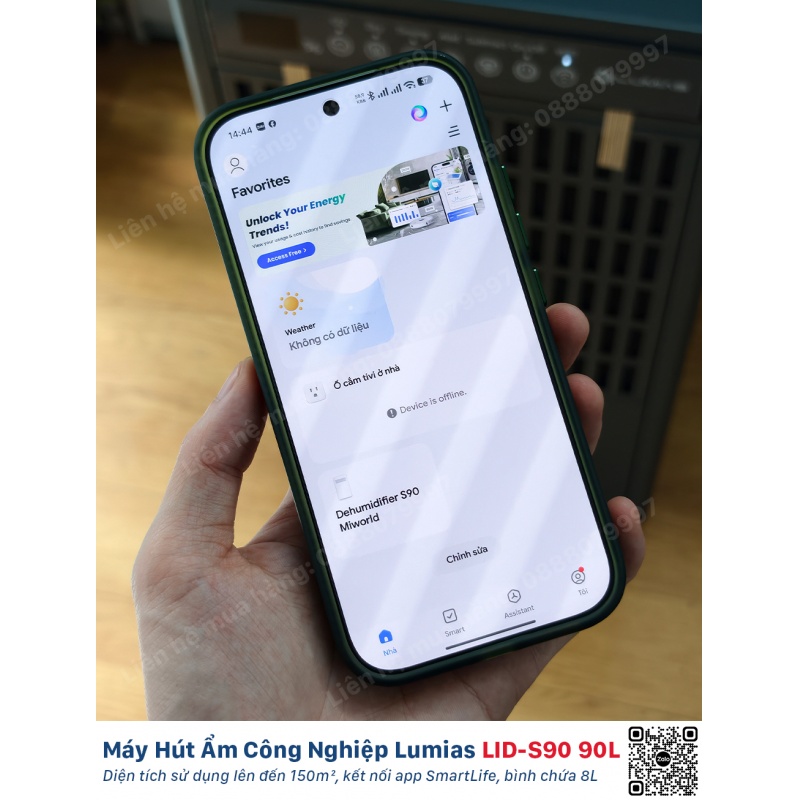 Máy Hút Ẩm Công Nghiệp 90L Lumias LID-S90 - 150m²