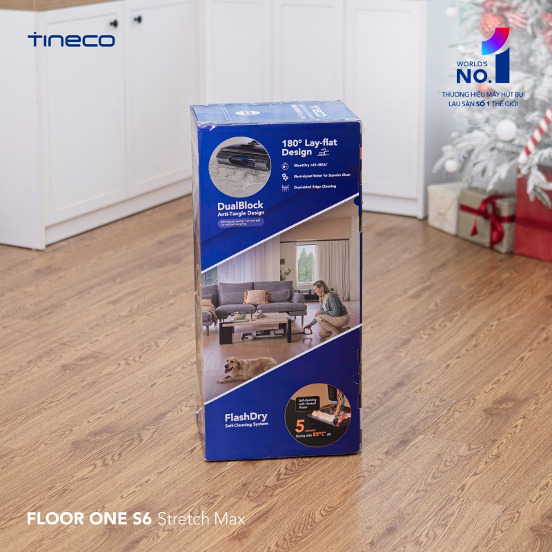 Máy hút bụi lau sàn khô ướt Tineco Floor One S6 Stretch Max