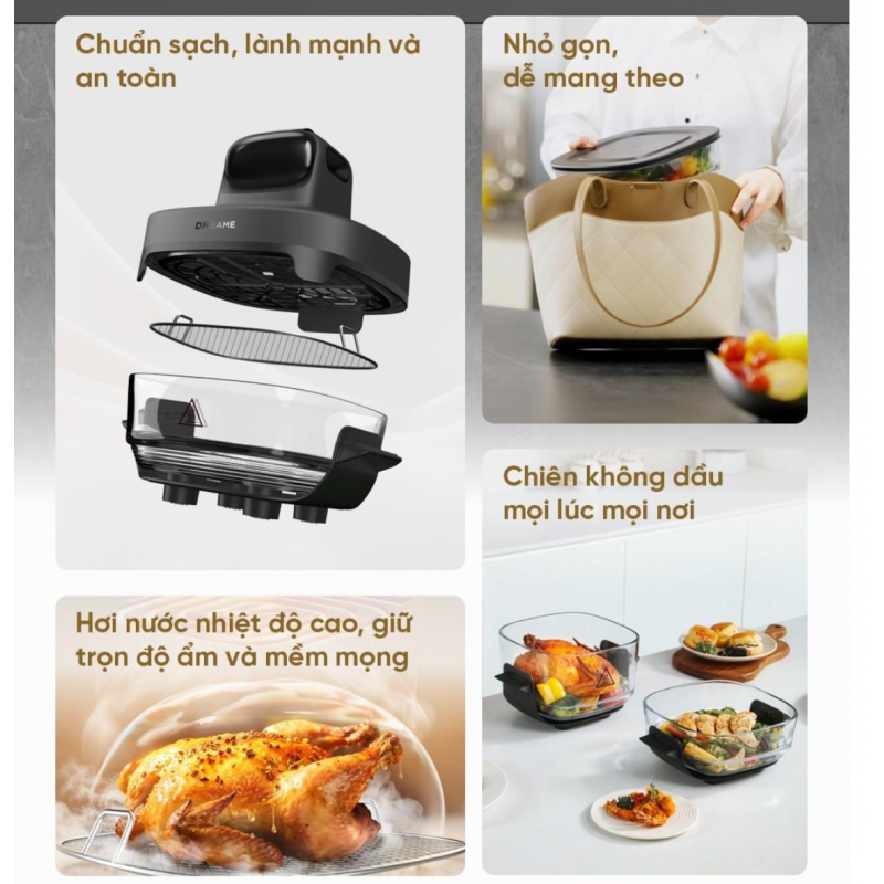 Nồi chiên không dầu Dreame Tasti PT60