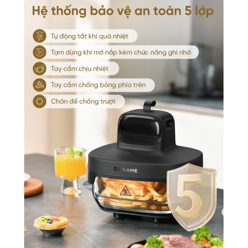 Nồi chiên không dầu Dreame Tasti PT60