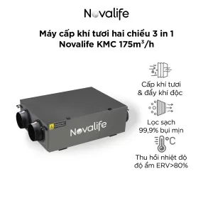 Máy cấp khí tươi hai chiều 3 in 1 Novalife KMC 175m³/h