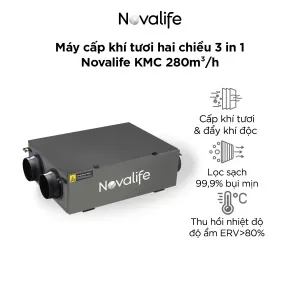 Máy cấp khí tươi hai chiều 3 in 1 Novalife KMC 280m³/h
