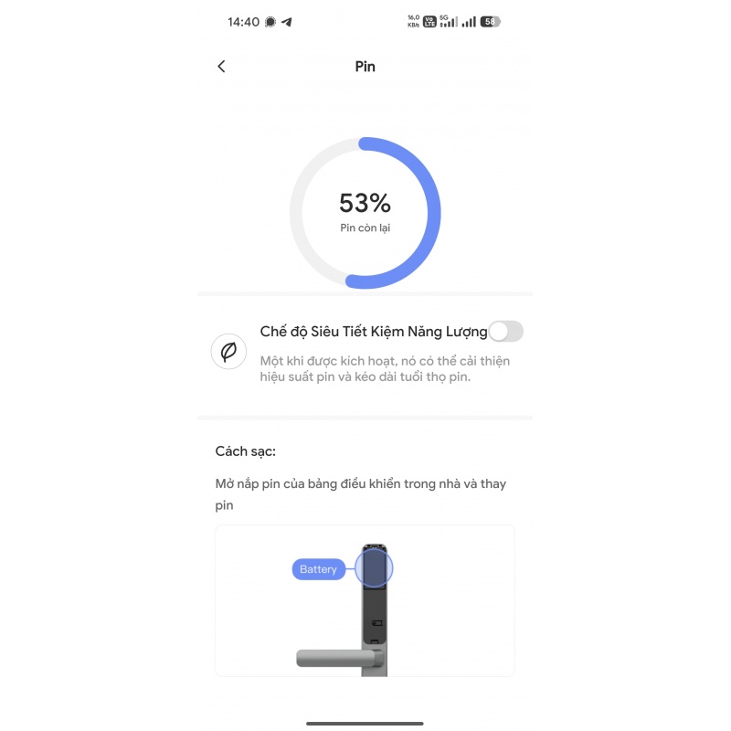 Khóa Thông Minh Ezviz DL06 - Lắp Cho Cửa Nhôm