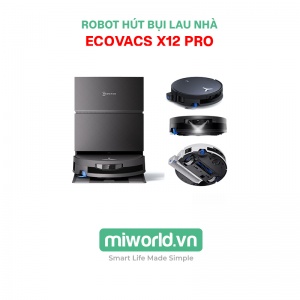 Robot hút bụi lau nhà Ecovacs Deebot X12 Pro – Bản Quốc Tế