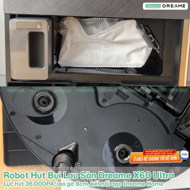 Robot Hút Bụi Lau Sàn Chuyên Dụng Dreame X60 Ultra - Bản Quốc Tế