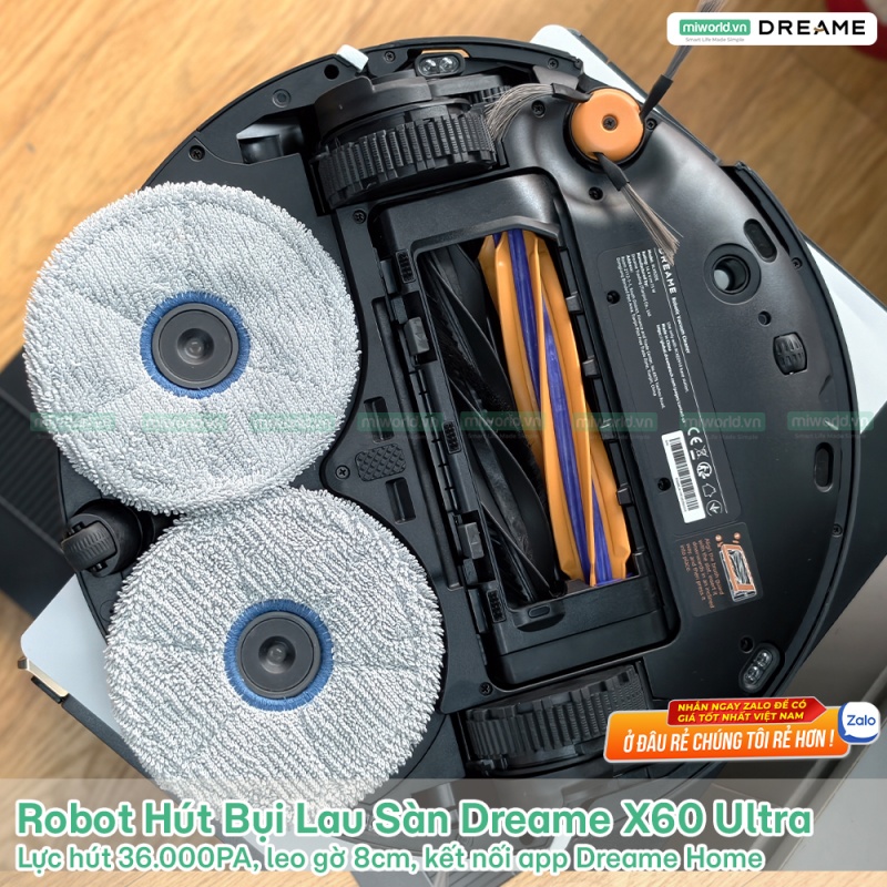 Robot Hút Bụi Lau Sàn Chuyên Dụng Dreame X60 Ultra - Bản Quốc Tế
