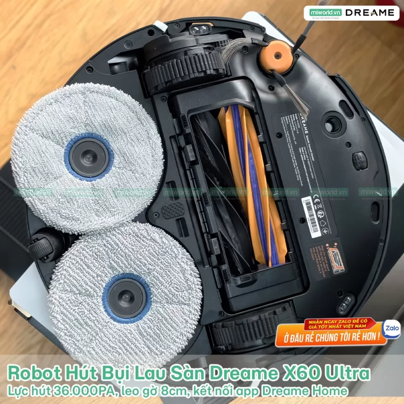 Robot Hút Bụi Lau Sàn Chuyên Dụng Dreame X60 Ultra - Bản Quốc Tế