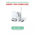 Robot hút bụi lau nhà và máy hút bụi cầm tay Ecovacs Deebot T30S Combo 2026