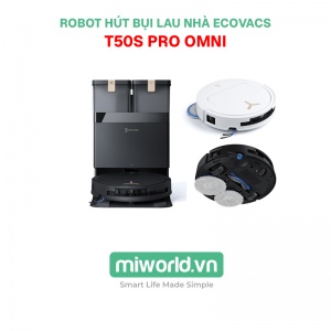 Robot hút bụi lau nhà Ecovacs Deebot T50S Pro Omni
