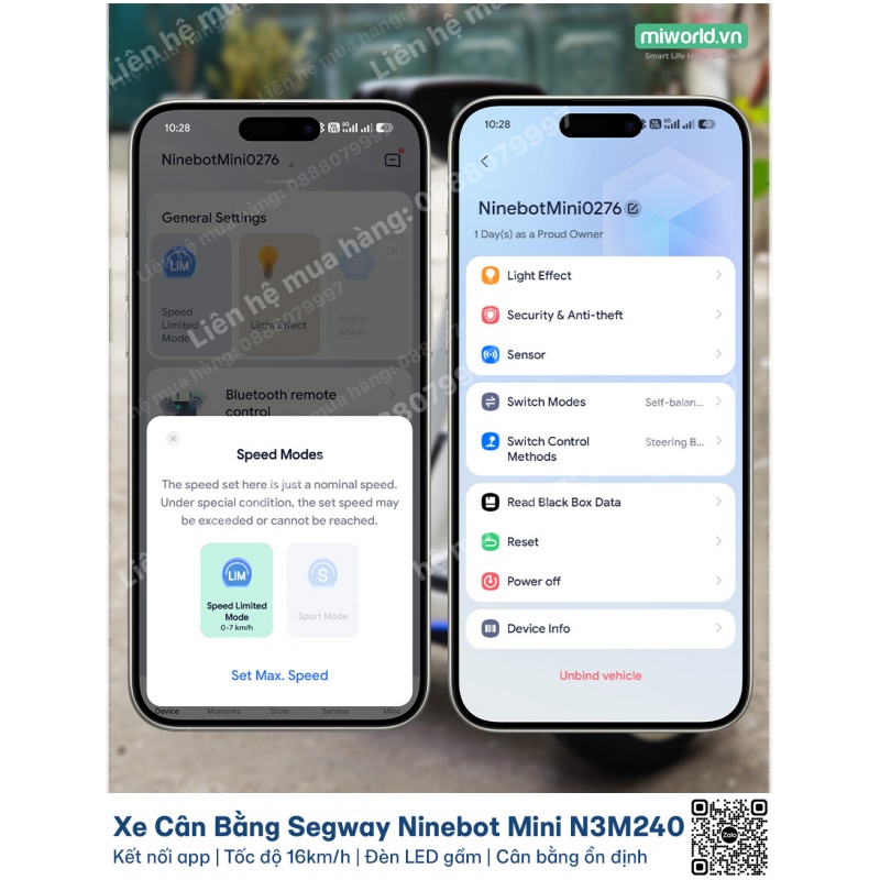 Xe Cân Bằng Segway Ninebot Mini N3M240