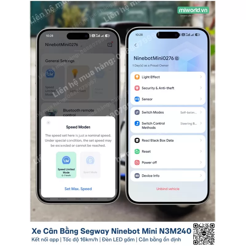 Xe Cân Bằng Segway Ninebot Mini N3M240