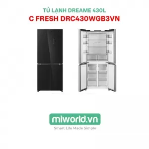 Tủ Lạnh Dreame 430L C Fresh Inverter 4 cánh DRC430WGB3VN - Có ngăn đông mềm