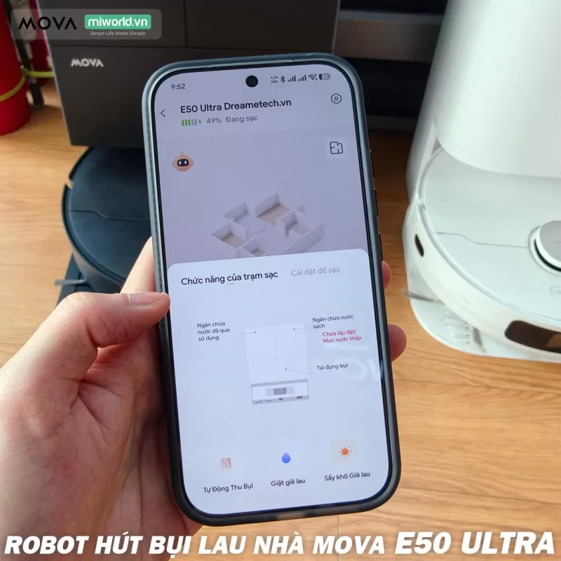 Robot hút bụi lau nhà MOVA E50 Ultra