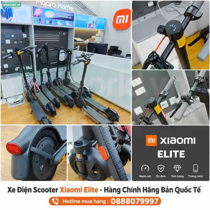 Xe Điện Scooter Xiaomi Elite - Hàng Chính Hãng Bản Quốc Tế