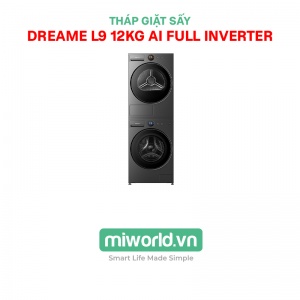 Tháp Giặt Sấy Dreame L9 12KG AI Full Inverter