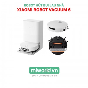 Robot Hút Bụi Lau Nhà Xiaomi Robot Vacuum 6 - Phân Phối Chính Hãng