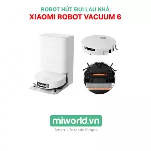 Robot Hút Bụi Lau Nhà Xiaomi Robot Vacuum 6 - Phân Phối Chính Hãng