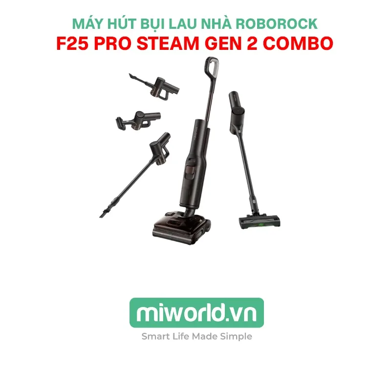 Máy hút bụi lau nhà Roborock F25 Pro Steam Gen 2 Combo – Bản Quốc Tế (Ra mắt 05/10)